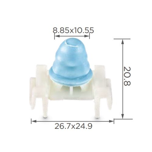0OA004 Exterior Door Side Moulding Clip Universal Automotive Parts Plastic Rivet Car Clips Auto Fasteners Clip Can Be Mixed