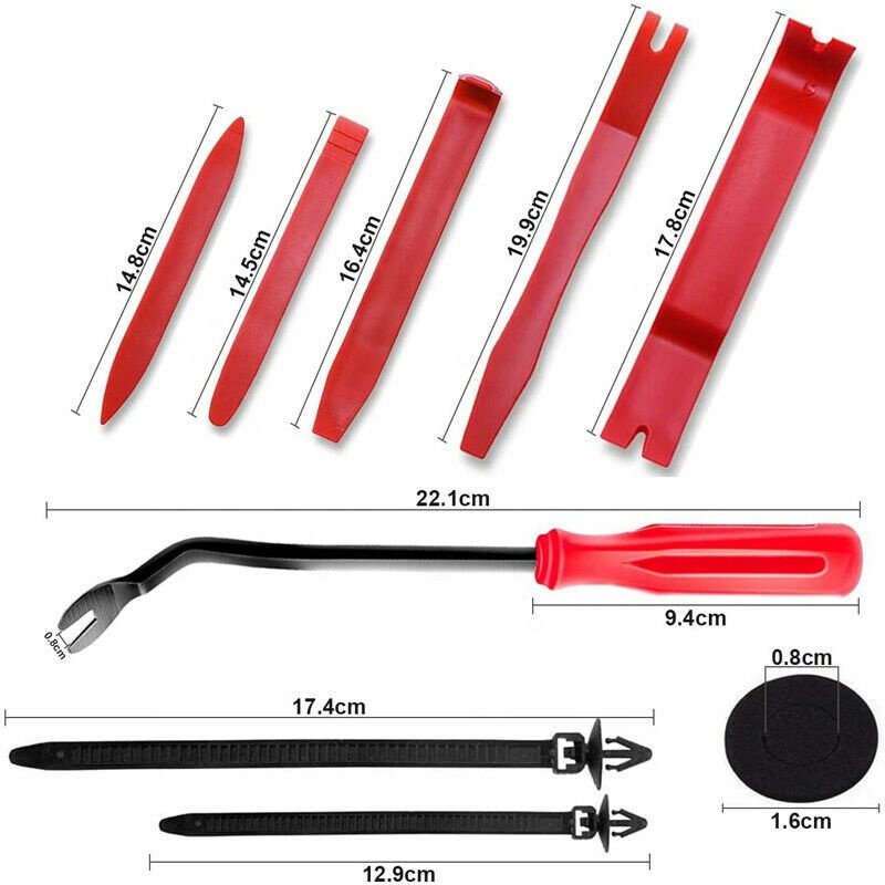 Plastic Auto Retainers Car Clips with Remove Tools for Car Panel Black/white 18 Sizes 24box/carton He+tools OEM /ODM