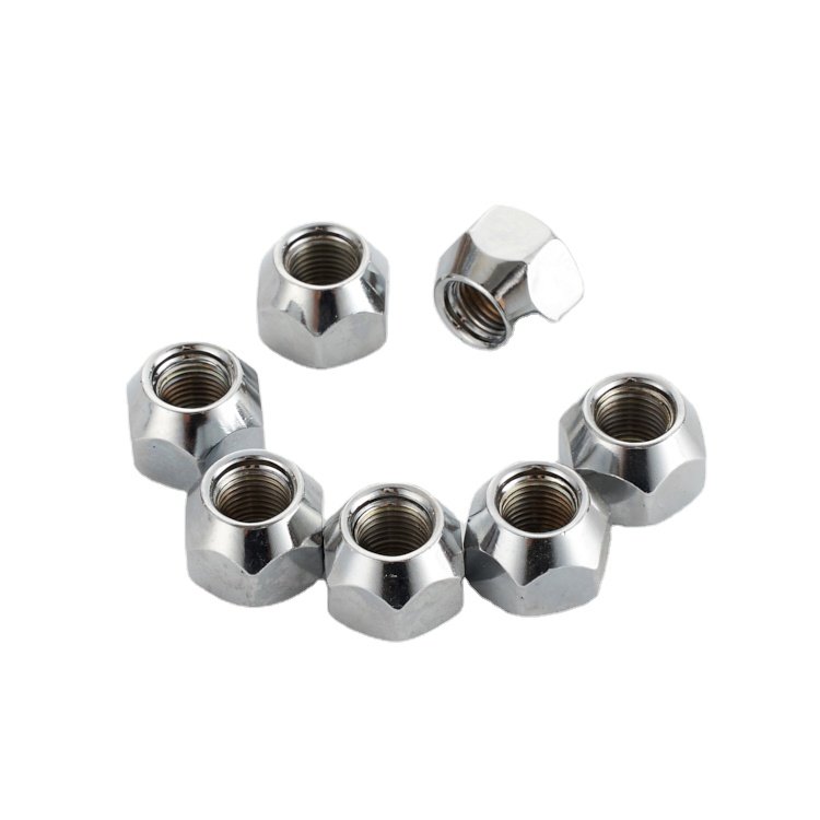 Newest selling silvery steel hub nut round fasten durable nut tires accessories 90942-01007 wheel nuts for toyota
