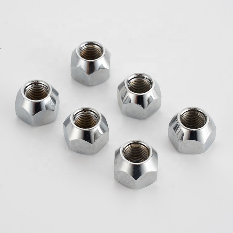 Newest selling silvery steel hub nut round fasten durable nut tires accessories 90942-01007 wheel nuts for toyota
