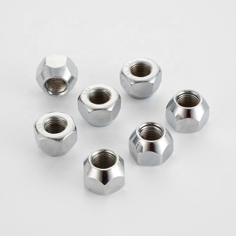 Newest selling silvery steel hub nut round fasten durable nut tires accessories 90942-01007 wheel nuts for toyota