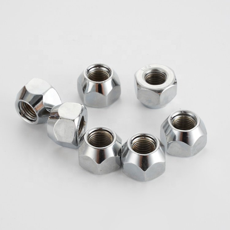 Newest selling silvery steel hub nut round fasten durable nut tires accessories 90942-01007 wheel nuts for toyota
