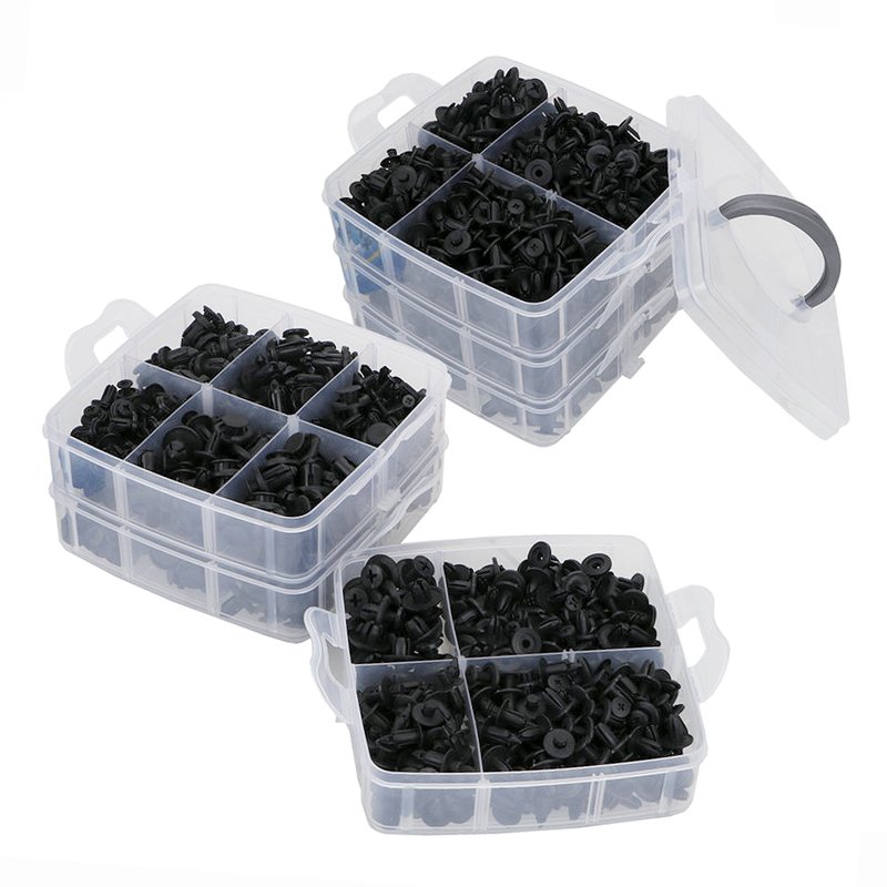 625pcs Auto Clips and Plastic Fasteners Rivet Retainer Plastic Fastener