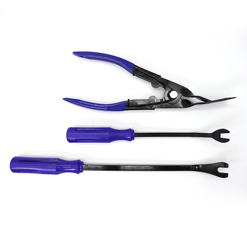 3pcs Auto Repair Disassembly Tool Kit Pliers for Headlight Open Light Plier Trim Removal Nail Puller Fastener Remover Tool