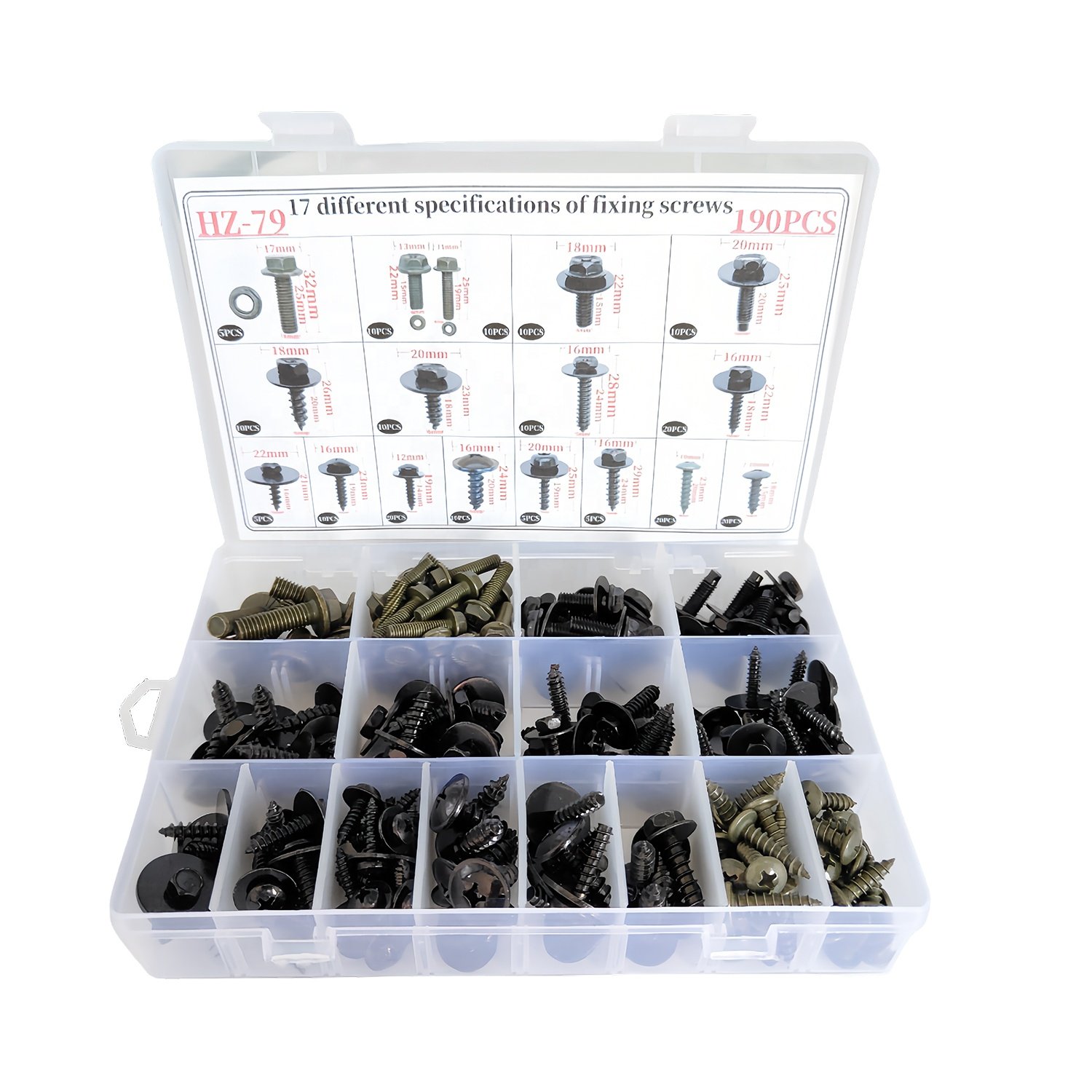 Bumper Cover Fender Liner Screw Car Body Fender Metal Screws Splint Nut Steel Fasteners for BMW 07147129160