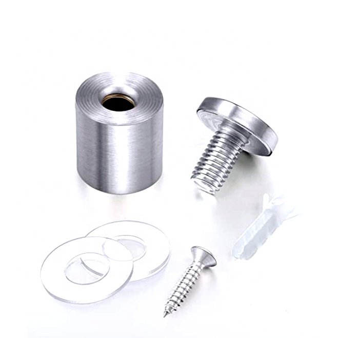 Matte Black Table Top Sign Standoffs Fasteners for Glass Stainless Steel SI Standoff Screws