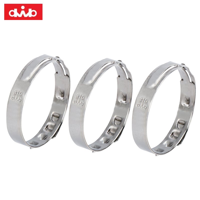 dwb Brand Dongbo Electromechanical Stainless Steel 304 Fasteners Earless Low Profile Hose Clamps for Automotive Industry