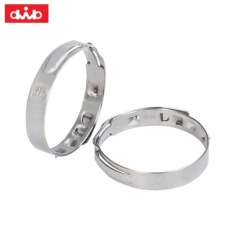 dwb Brand Dongbo Electromechanical Stainless Steel 304 Fasteners Earless Low Profile Hose Clamps for Automotive Industry