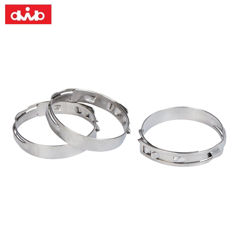 dwb Brand Dongbo Electromechanical Stainless Steel 304 Fasteners Earless Low Profile Hose Clamps for Automotive Industry