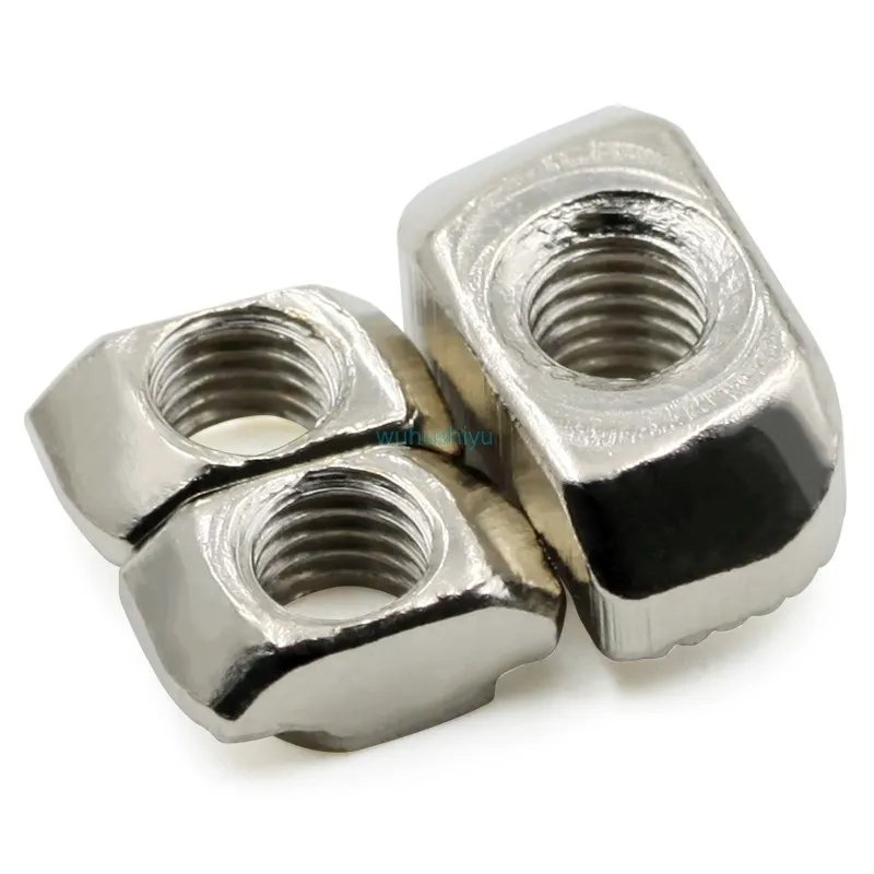 M3/M4/M5*10*6 for 20 Series Slot T-nut Sliding T Nut Hammer Drop In Nut Fasten Connector 2020 Aluminum Extrusion stamping hammer