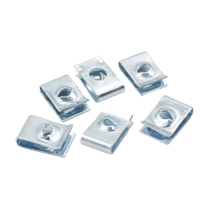 U-Type Car Clips Metal Clip U-Type Screw Gasket 3mm hole For Fender Auto Car Body Fastener Speed Metal Mounting Clamp