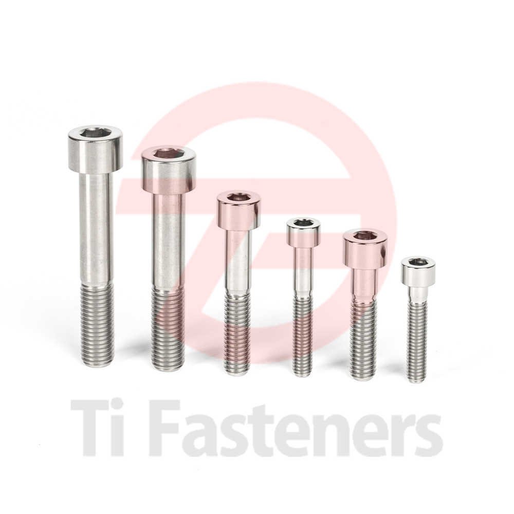 Hot Sale Titanium Cap Allen Socket Head Bolts GR5 Ti Screws M4 M5 M6 M8 M10 Cap Screws for Bicycle/Motorcycle/Auto