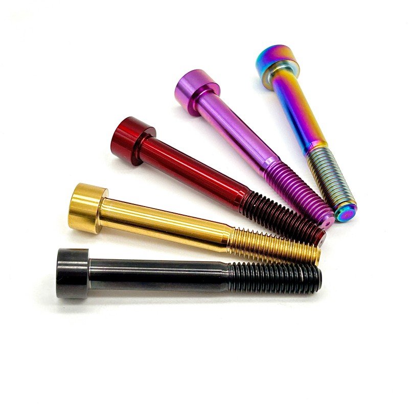 Hot Sale Titanium Cap Allen Socket Head Bolts GR5 Ti Screws M4 M5 M6 M8 M10 Cap Screws for Bicycle/Motorcycle/Auto