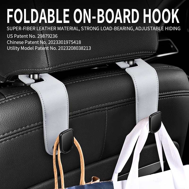 20KG Car Hook for Bags Leather Vehicle Seat Back Hooks auto fasteners and clips Auto Storage Interior Accessories Car supplies