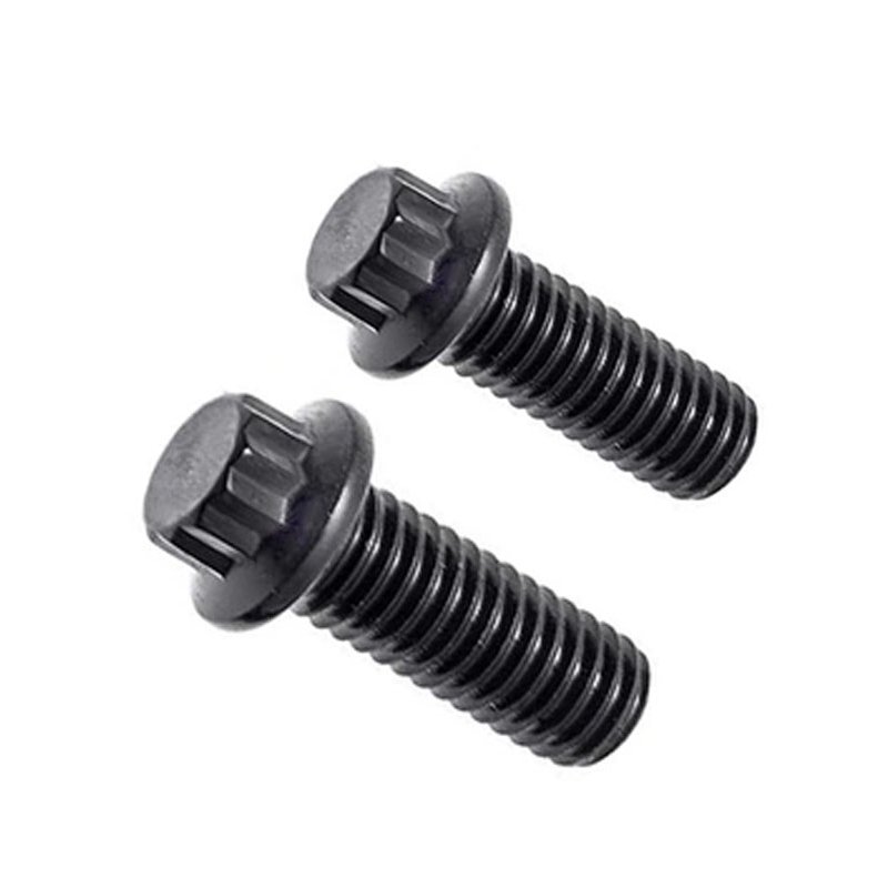 M7*32 M7*24 carbon stainless steel auto wheel split rim assembly 12 point cap flange bolt