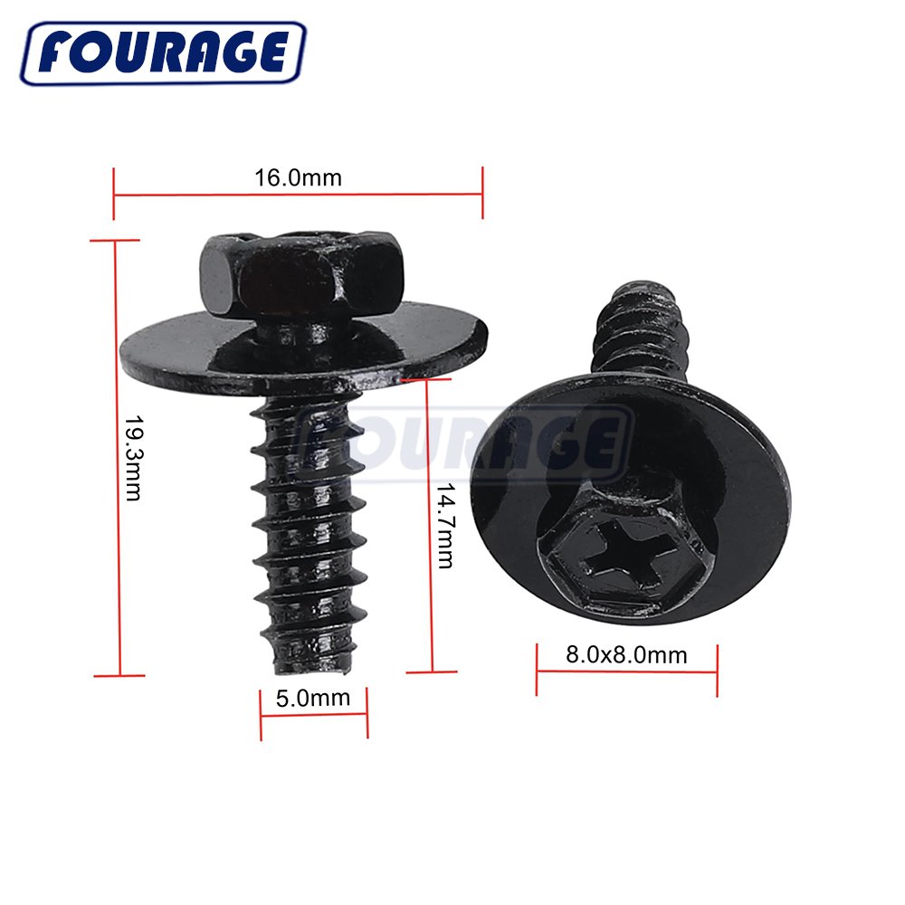 Auto Car Metal Fastener Rear Bumper-Clip Screw for Mazda 06-18 MX-5 Miata (OEM: 9CF600516B)