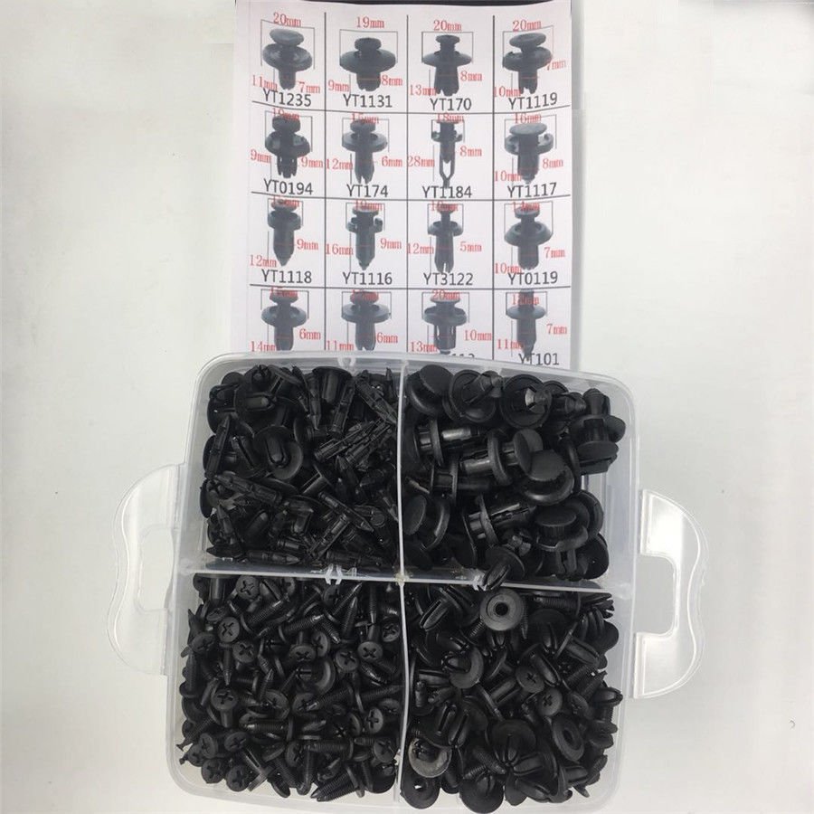 620 Pcs Auto Fastener Clip Car Retainer Kit Door Trim Panel Clips for Lada BMW Honda Audi Benz Buick VW Skoda Mazda Ford Toyota