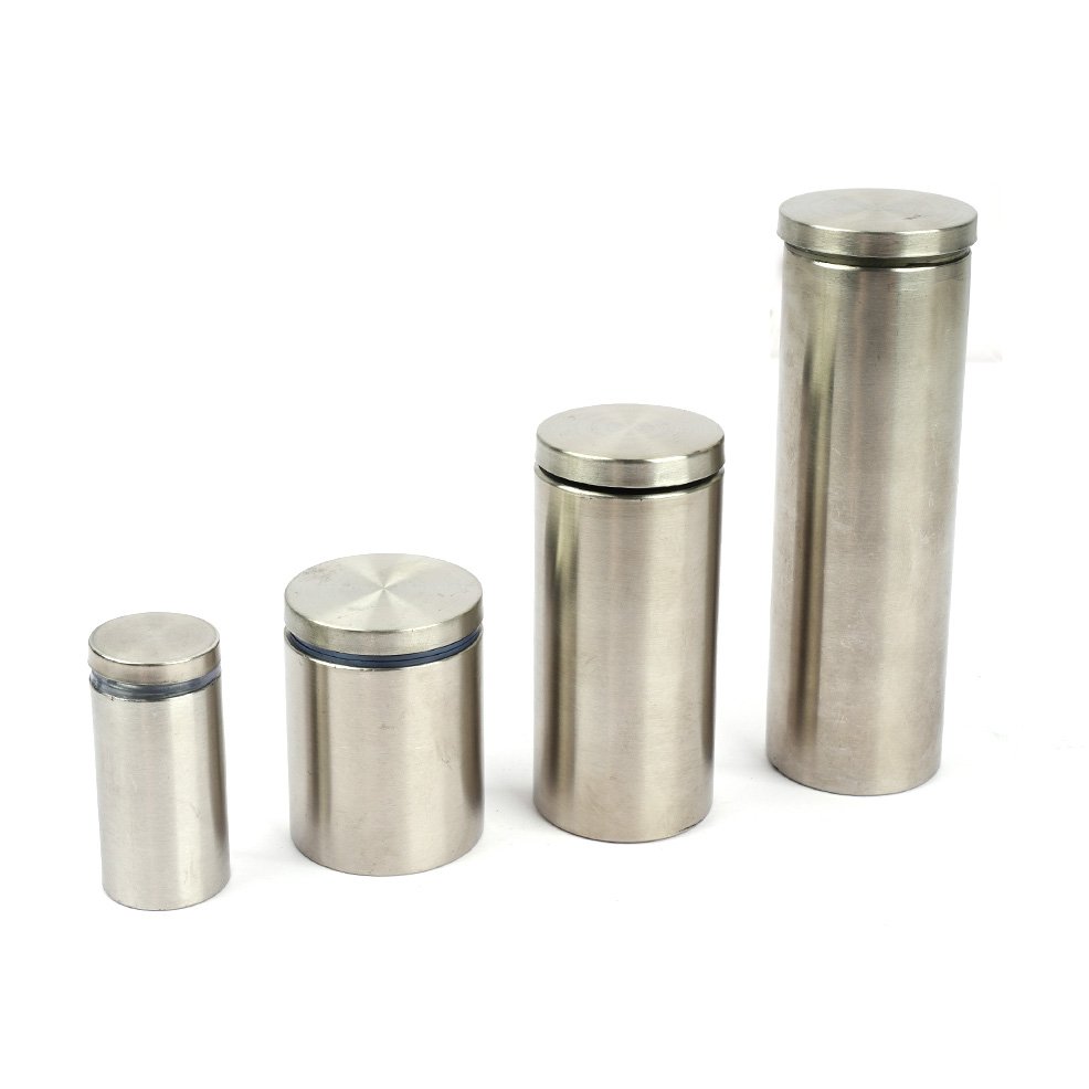 Stainless Steel Pool Fence Glass Spacer Round Hollow Threaded Fasteners Nail Standoff Fastener