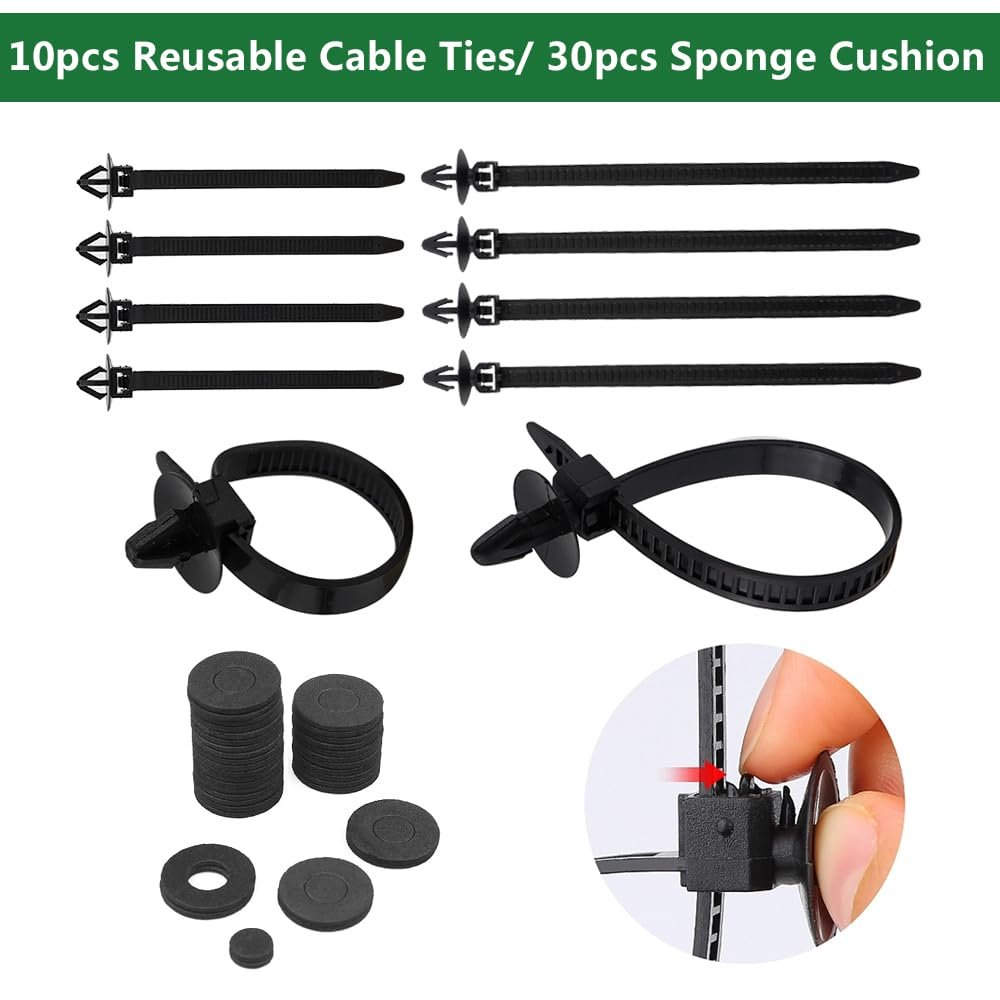 Car Push Retainer Clips Fasteners 1045 PCS Automotive Plastic Clips Auto Push Pin Rivets Set with Cable Ties Fastener Remover