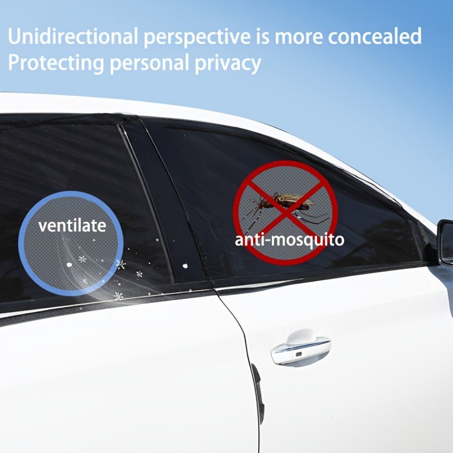 Car Sunshade Curtains Universal Side Window Shades SUV Curtains Protection Repellent Mosquito Mesh Net Sunshade Auto Accessories