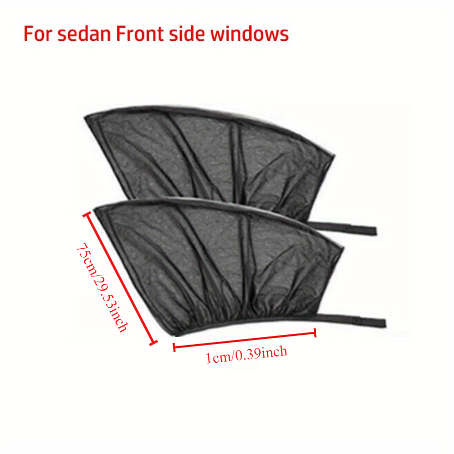 Car Sunshade Curtains Universal Side Window Shades SUV Curtains Protection Repellent Mosquito Mesh Net Sunshade Auto Accessories