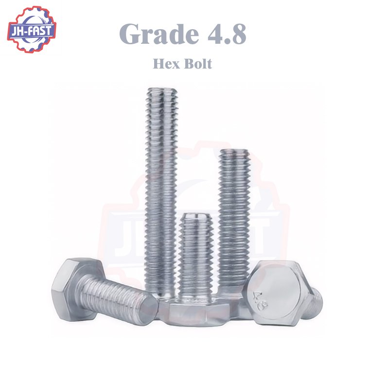 Fasteners Imperial Din933 Hex Bolts Grade 4.8 5 8 8.8 10.9 12.9 Carbon Steel High Strength Black Galvanized M12 Hex Bolt And Nut