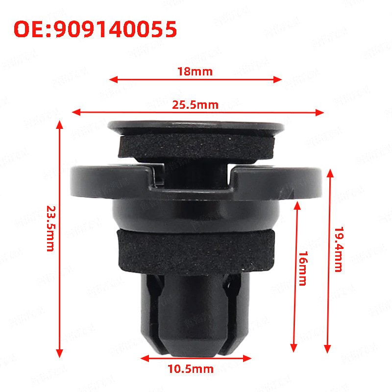 MIKKUPPA 100 Pieces Per Bag OE 909140055 POM Nylon Bumper Retainer Car Clips for Subaru Forester Man