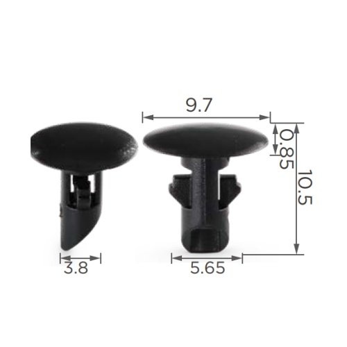 #KA Factory Direct Sales Car Repair Manufacture Automotive White Auto Fastener Clip Auto Fastener