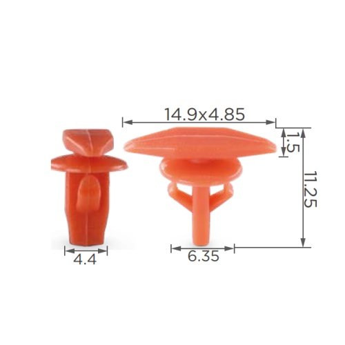 #KA Factory Direct Sales Car Repair Manufacture Automotive White Auto Fastener Clip Auto Fastener