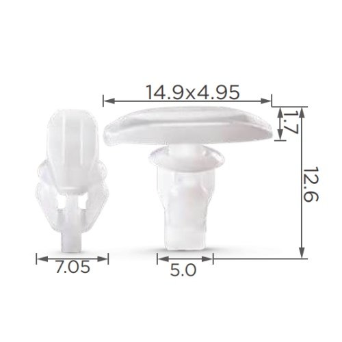 #KA Factory Direct Sales Car Repair Manufacture Automotive White Auto Fastener Clip Auto Fastener