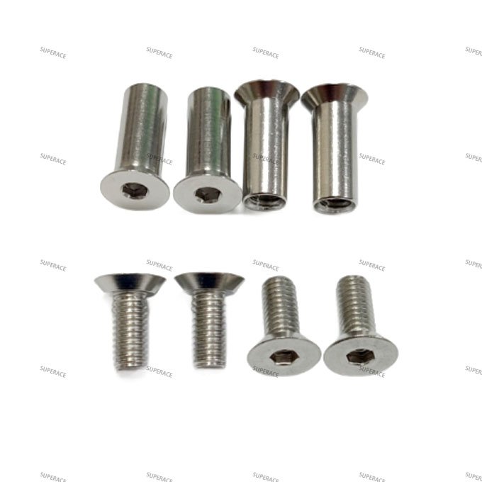 Sleeve Nut Flat Countersunk Head Barrel Nuts Stainless Fasteners Lower Head Inner Hex M3 M4 M6 M8 M12