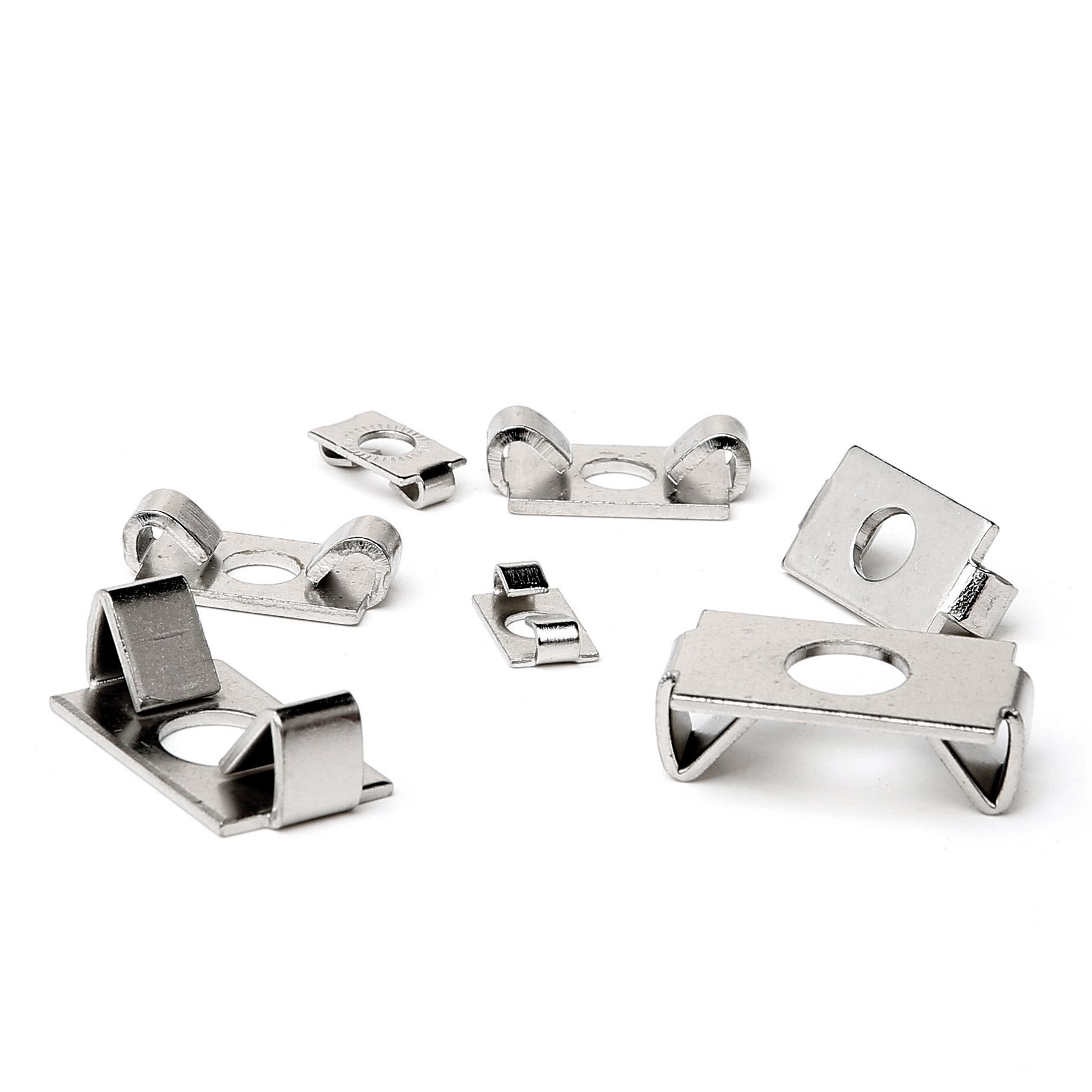 Carbon Steel DIN GB Elastic Clip Elastic Fastener 20/30/40/45 Series Aluminum Spring Clips Zinc/Nickel Plated Hardware