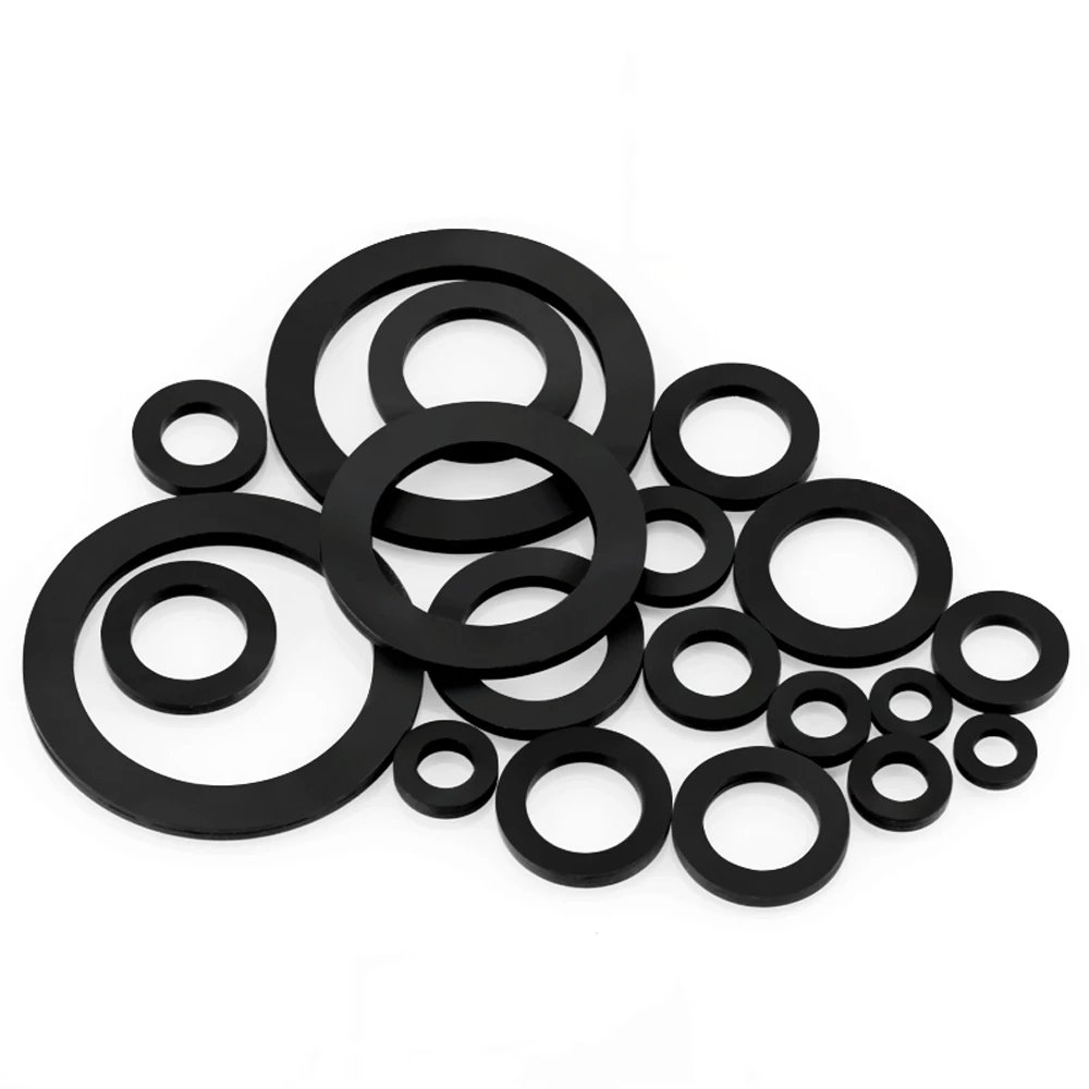 Rubber Flat Washer 60 Pack 5mm ID 11mm OD 1.6mm Thick Sealing Spacer Gasket Ring for Faucet Pipe Water Hose Fastener Bolt