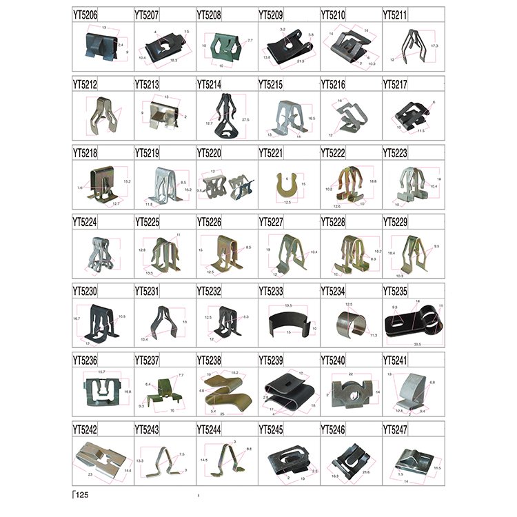 Auto Car Panel Body Interior Assortment Set Automotive Rivet Trim E C Metal Spring Clip Fasteners