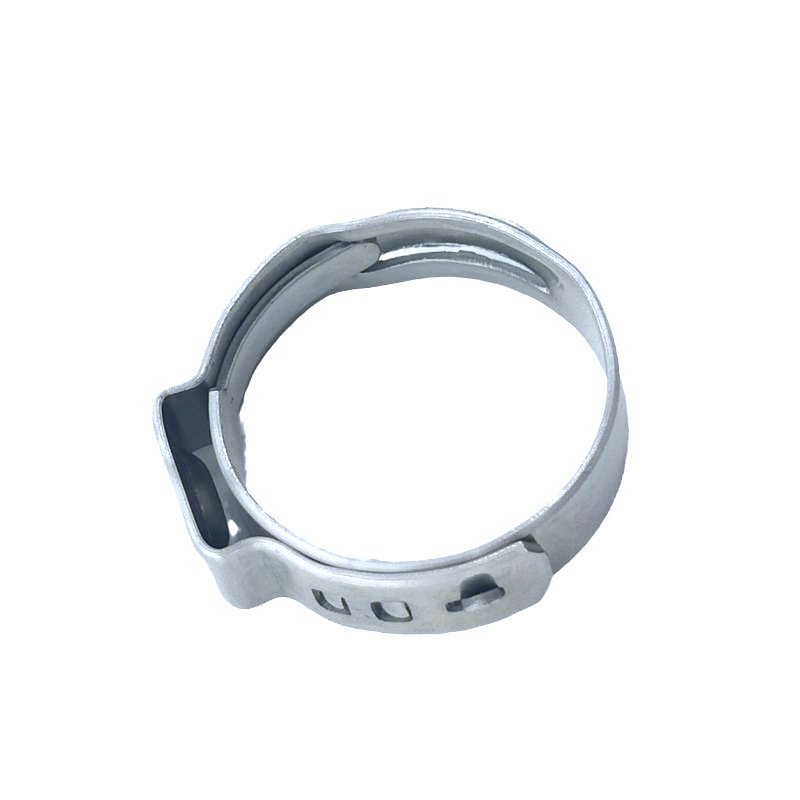 Single Ear Hose Clamp Pipe Clip Stainless Steel Cinch Clamp for PEX Tube Fitting Connections Zinc Finish Factory Outlet