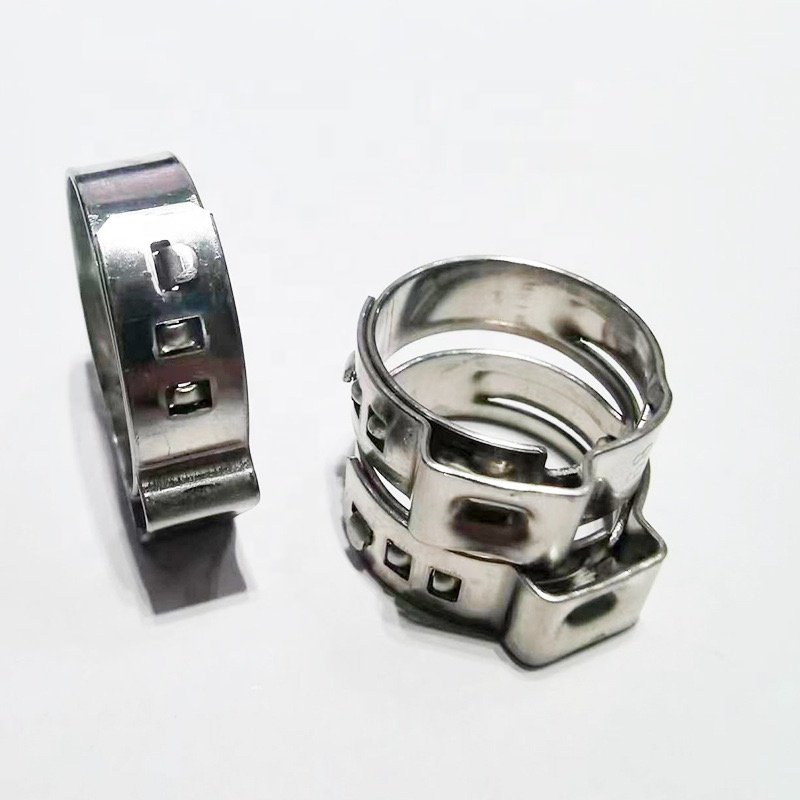 Single Ear Hose Clamp Pipe Clip Stainless Steel Cinch Clamp for PEX Tube Fitting Connections Zinc Finish Factory Outlet