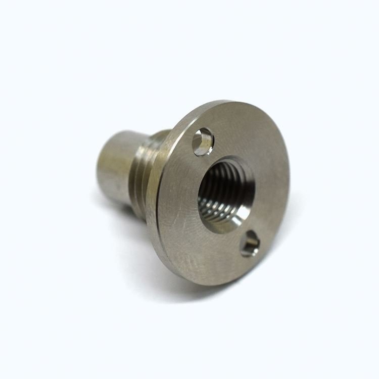 JIYAN Threaded Connector Fixing Fastener Door Lock Stainless Steel Customized CNC Turning Round Flat Head Nut CNC Accessories