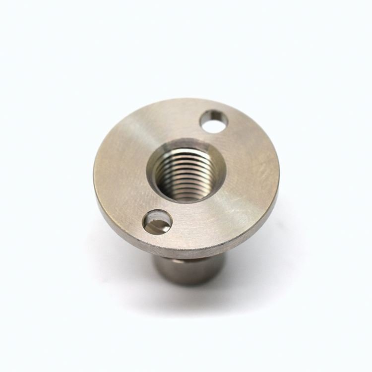 JIYAN Threaded Connector Fixing Fastener Door Lock Stainless Steel Customized CNC Turning Round Flat Head Nut CNC Accessories