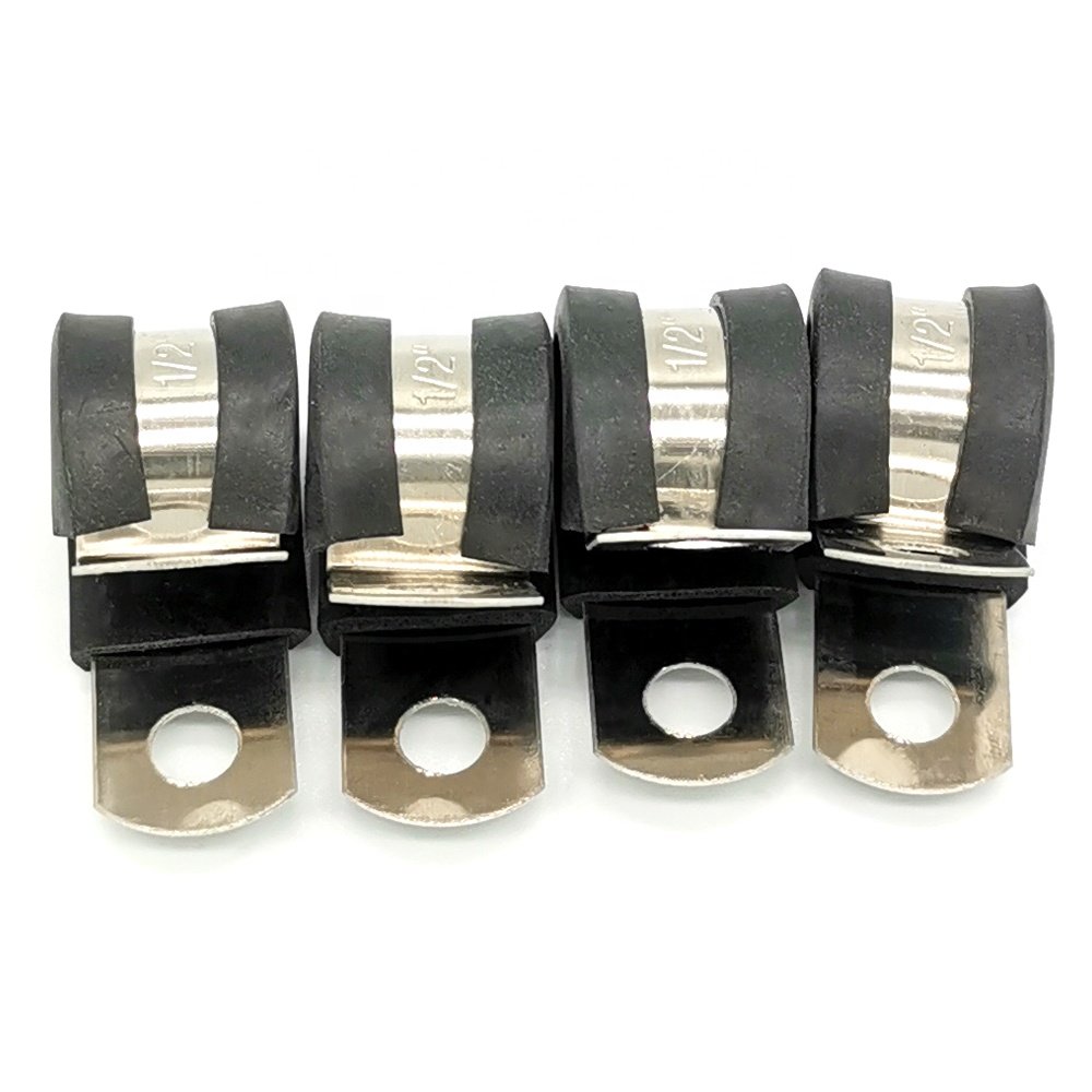 Width 12mm Diameter 40mm Big Strong P Clips Quick Locking Rubber Hose Clamps