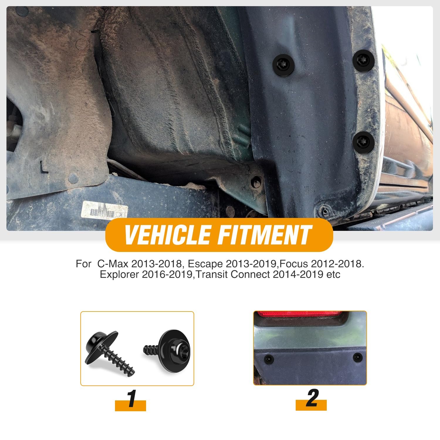 QEEPEI combination bumper clips fasteners different sizes Automotiver U Nut and Screw Clip Replacement car fastening clips parts