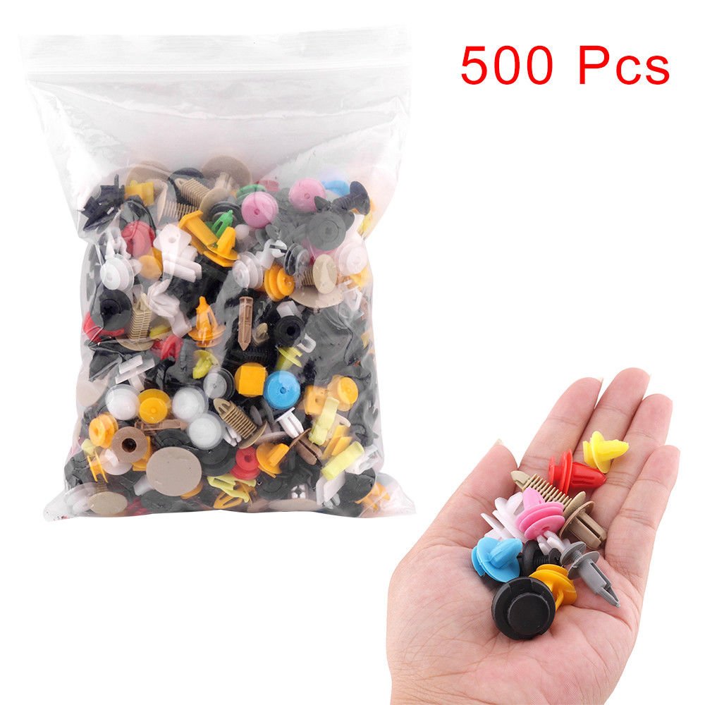 500pcs Universal Mixed Automatic Plastic Fastener Auto Bumper Auto Clips Car Clips