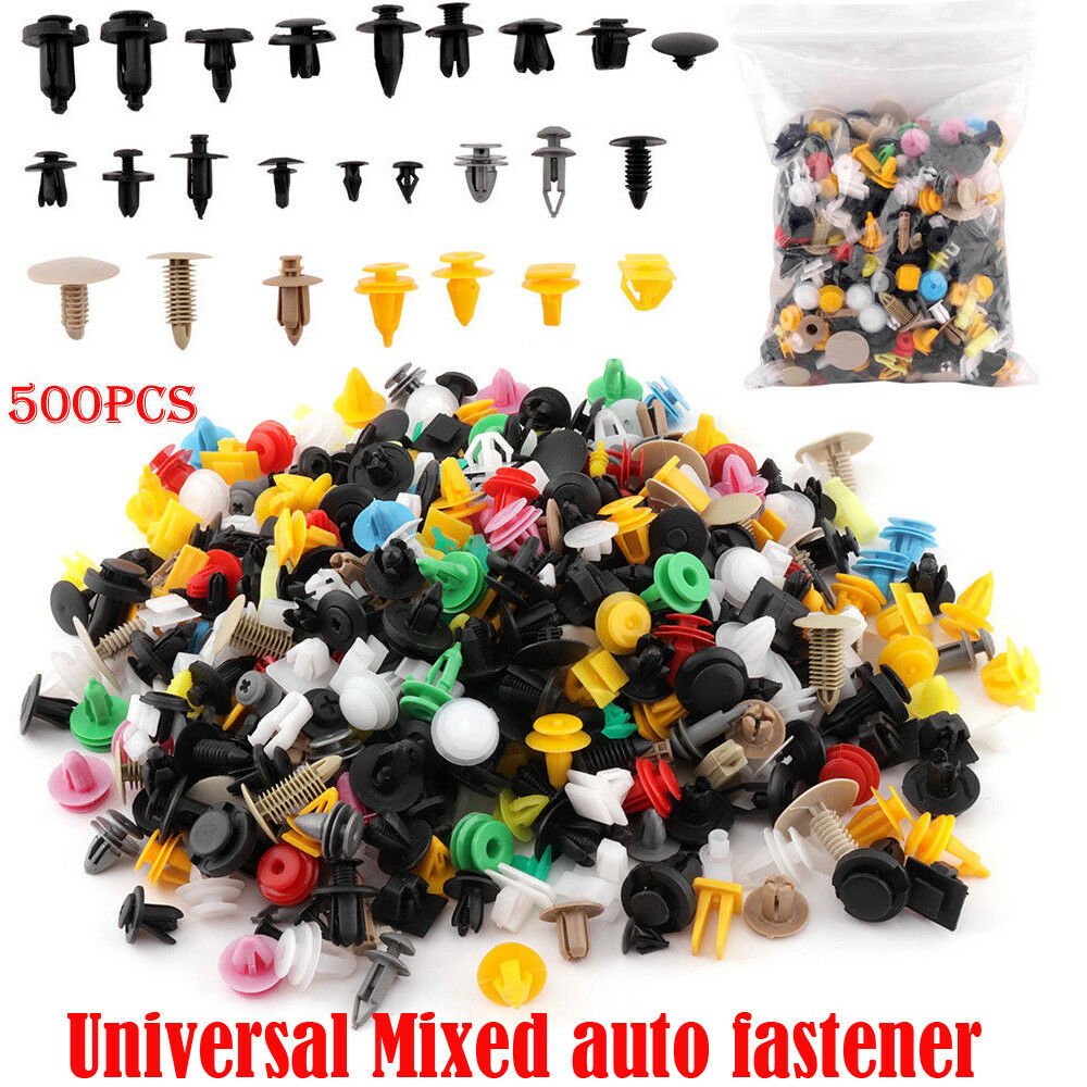 500pcs Universal Mixed Automatic Plastic Fastener Auto Bumper Auto Clips Car Clips