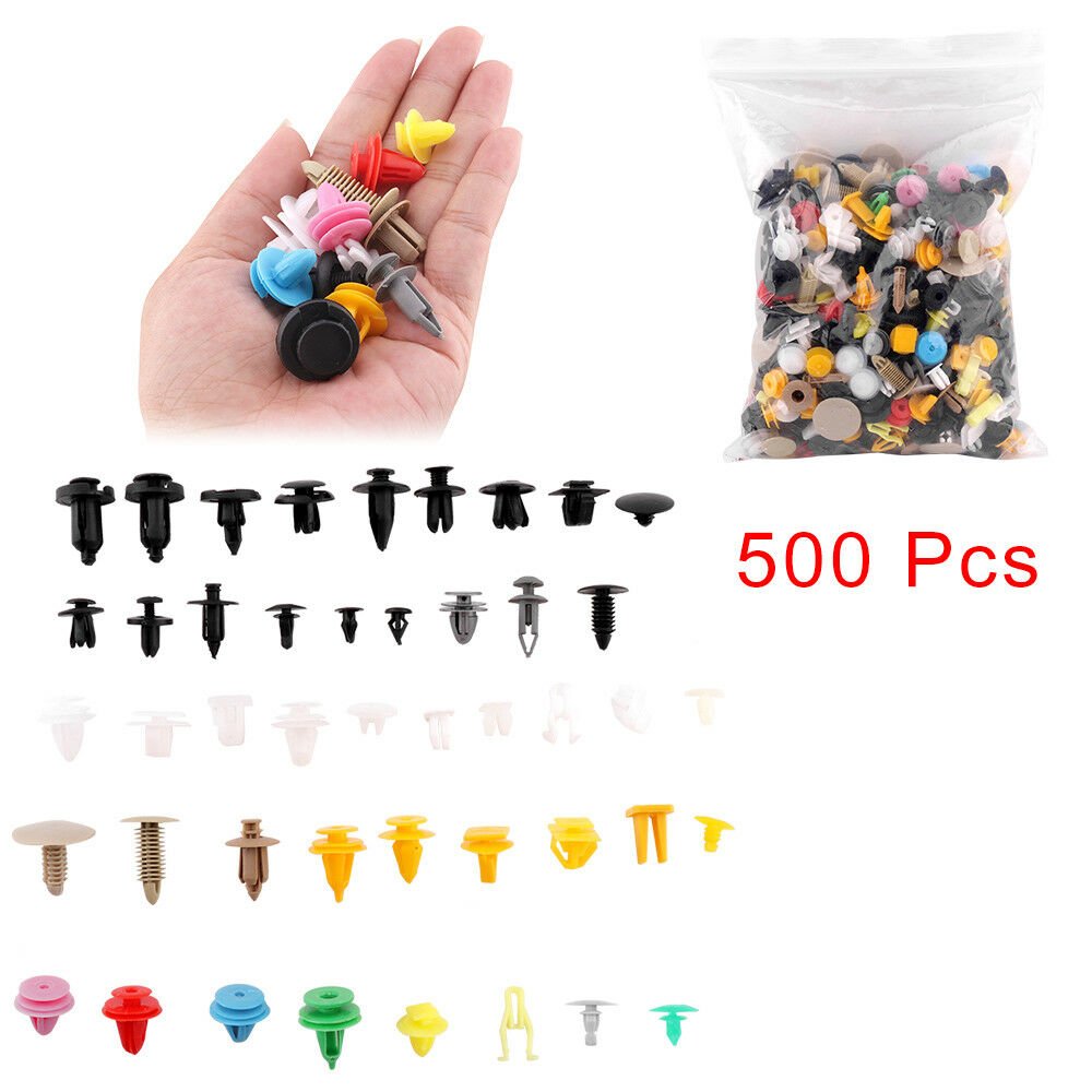 500pcs Universal Mixed Automatic Plastic Fastener Auto Bumper Auto Clips Car Clips