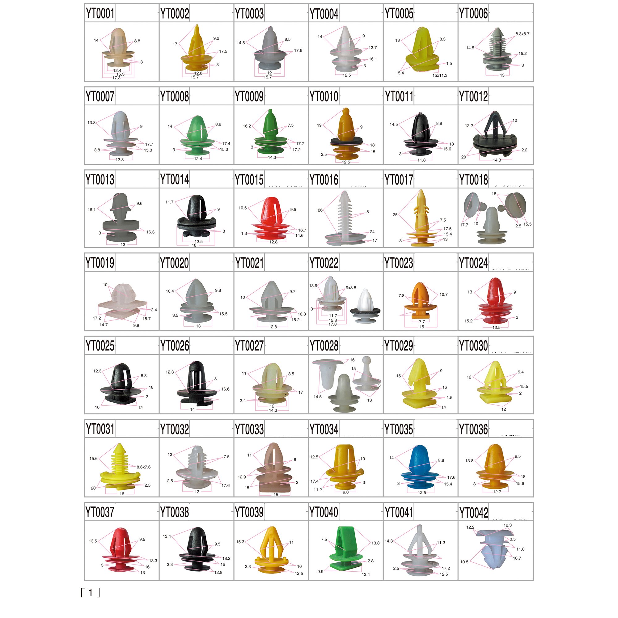 Car Body Rivet Push Type Retainers Push Pin Clip Rivet Trim Bumper Fixed Clamp Auto Plastic Rivet