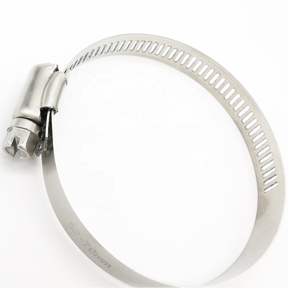 Stainless Steel Adjustable Clamps Clips Customized Auto Perforated American Type Clamp Worm Gear Drive Hose Clamps