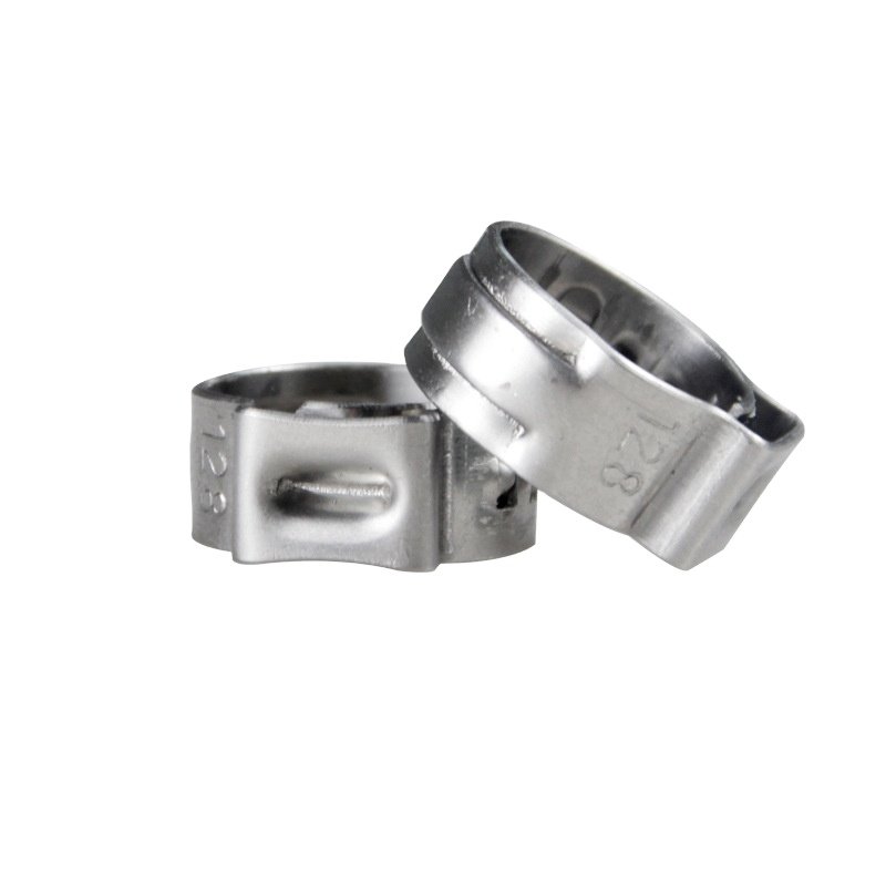 stainless steel one ear pinch small hose clamps / clips SS304 Stepless hose Clamp for Car Accessories