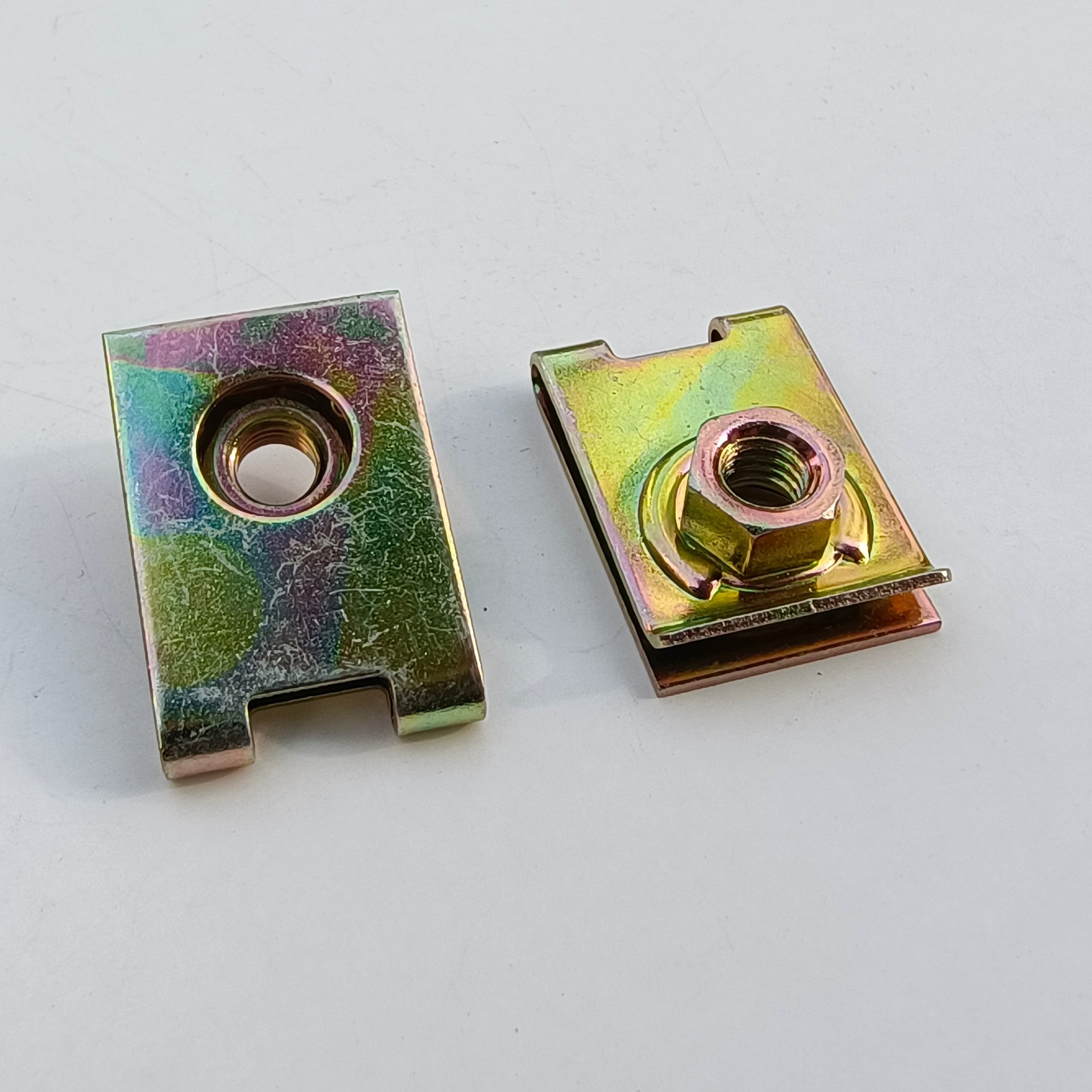 ZN Factory High Quality Riveted Speed Clips Sheet Metal Nuts Universal Mixed Auto M6 Chassis Fastener Spring Nut Clip Nut