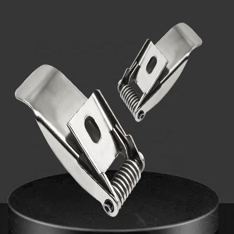 Manufacture All Kinds Of Stainless Steel Led Panel Light hardware clip panel light downlight spotlight use Flat Spring Clip