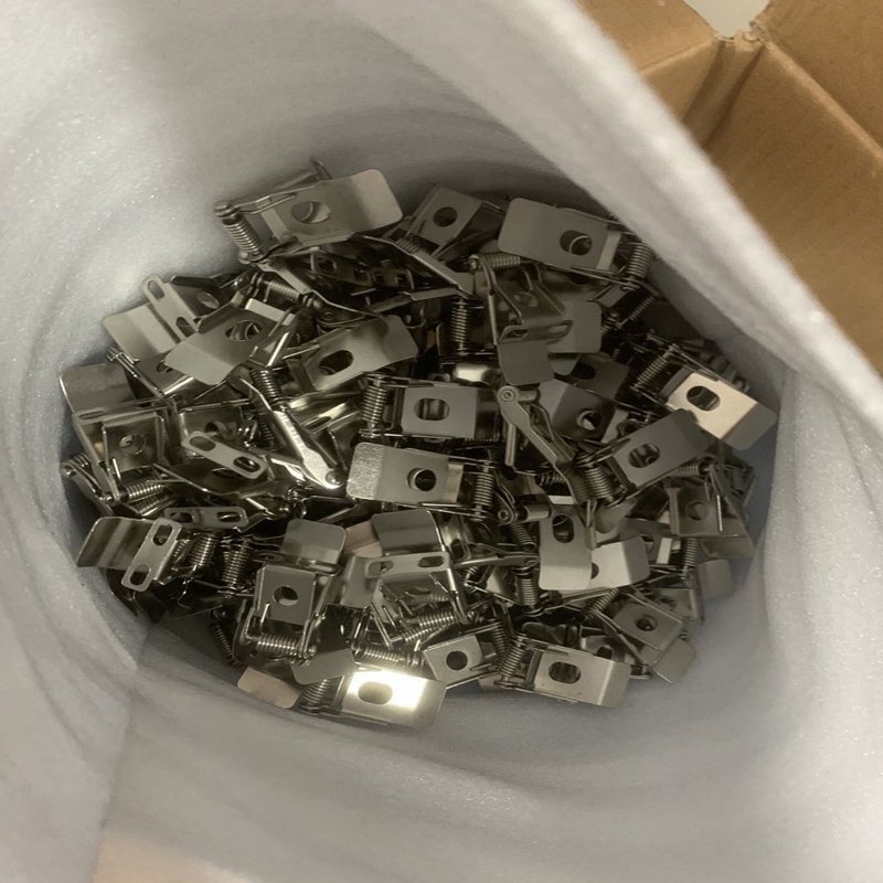 Manufacture All Kinds Of Stainless Steel Led Panel Light hardware clip panel light downlight spotlight use Flat Spring Clip