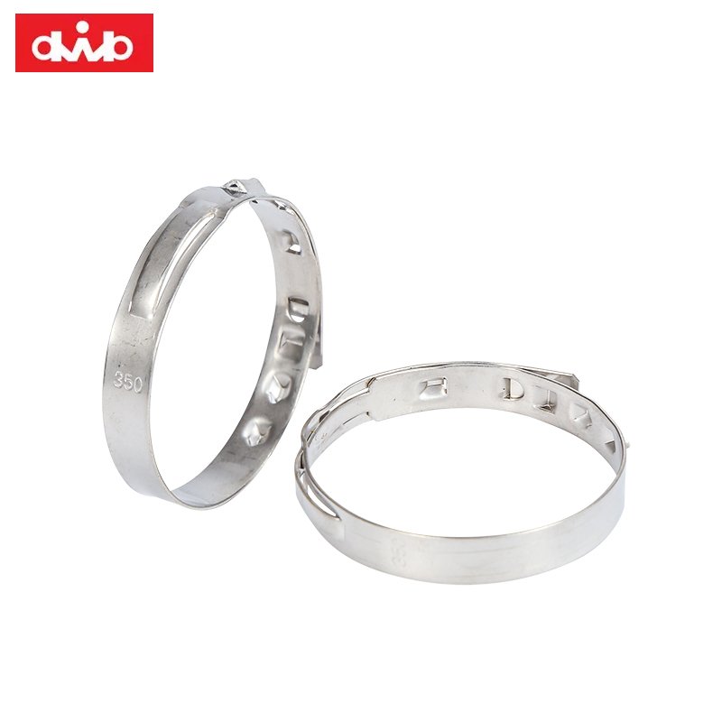 Stainless Steel 304 Fasteners Earless Low Profile Hose Clamps Drive shaft clamp transmission shaft clamp Width 9mm 10mm